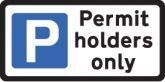 Permit Holders Only Sign
