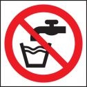 Not Drinking Water (Symbol) Sign