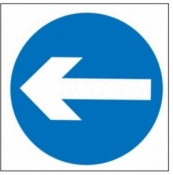 Turn Left Sign (606)