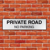 Private Road Sign Aluminium