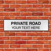 Custom Private Road Sign