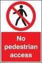 No pedestrian access floor graphic 400x600mm (58819)