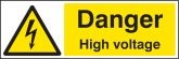 Danger high voltage Sign
