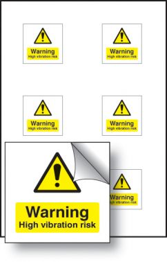 vibration warning risk sheet safety