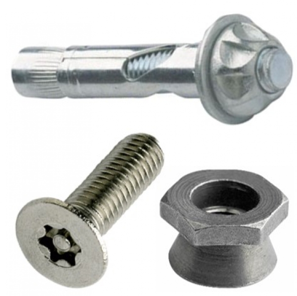 12g 5.5mm STAINLESS A2 BUTTON HEAD SELF TAPPING SECURITY SCREW 6 LOBE PIN TORX 