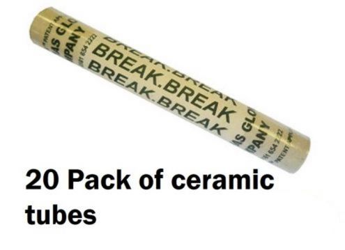 for Break Glass Panic Bolt Redlam Replacement Ceramic Tubes Box 20 