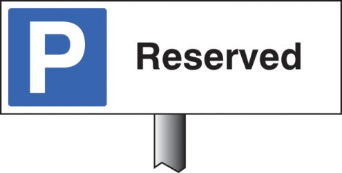 PERSONALISED PARKING SIGN YOUR NUMBER ONLY Metal Reserved Blue Warning Driveway 