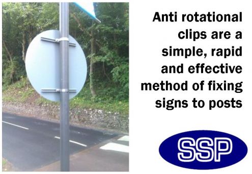Pair Of Lamp Post Sign Brackets 114mm, Metal Lamp Post Signs