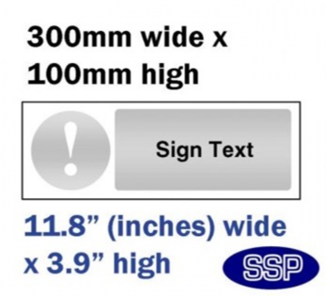 WG22 Danger Test Area 300x100mm Plastic Sign OR Sticker 