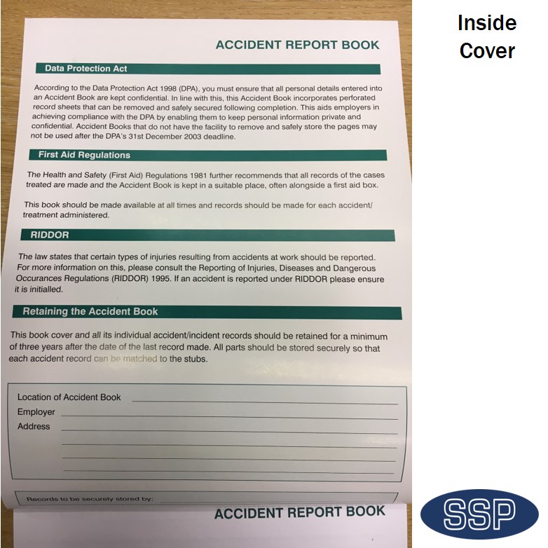 accident report book screwfix
