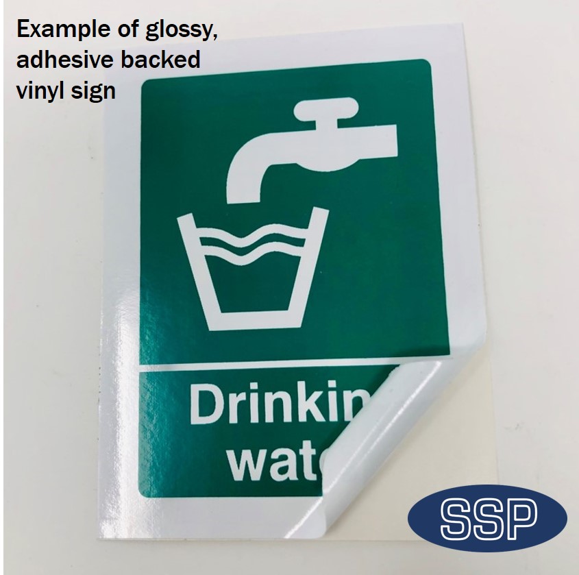 Health & Safety Wall Self-Adhesive PUSH BAR TO OPEN Sign Board 300mm x 100mm 