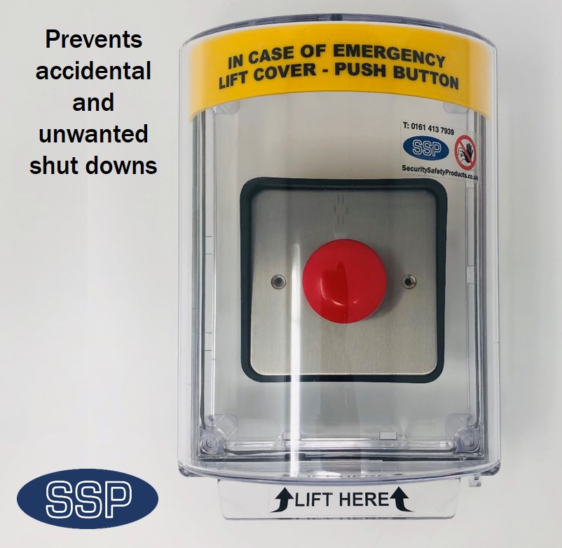 Medium Gas Shut Off Button Cover With Alarm Flush Mount
