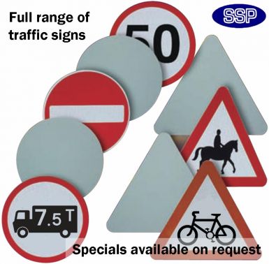 Side Road Junction Right Traffic Sign Aluminium Class 1 600x600mm Reflective 